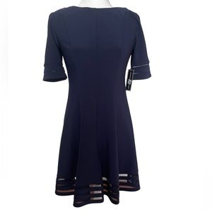 Jessica Howard Short Sleeve Illusion Dress